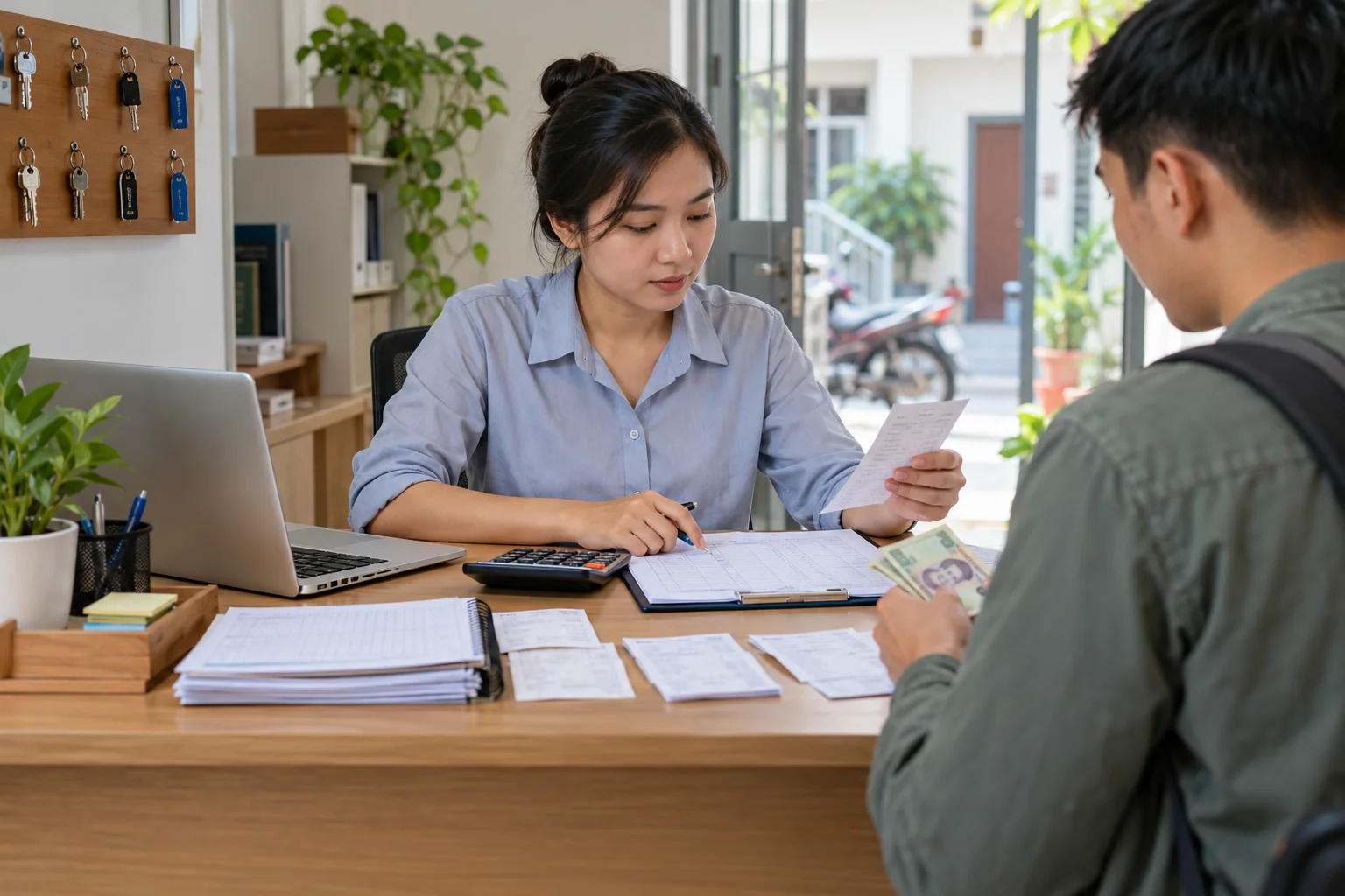 Ảnh minh họa: Quy trình thu tiền phòng và đối soát giao dịch