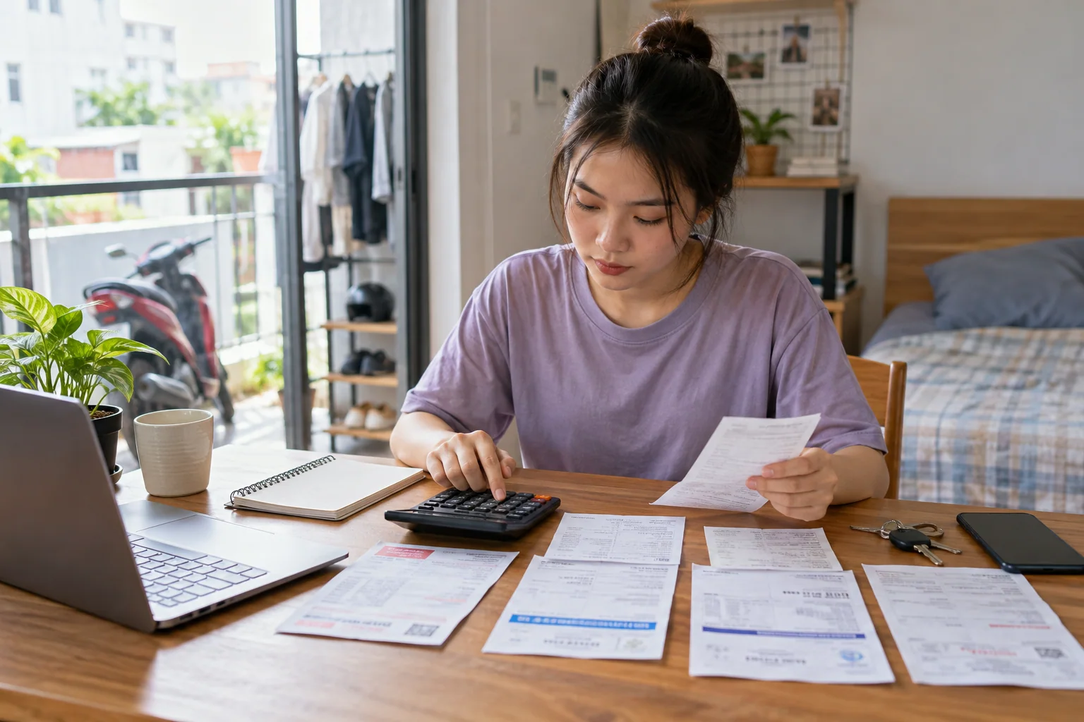 Ảnh minh họa: Các khoản chi phí thuê phòng trọ hằng tháng