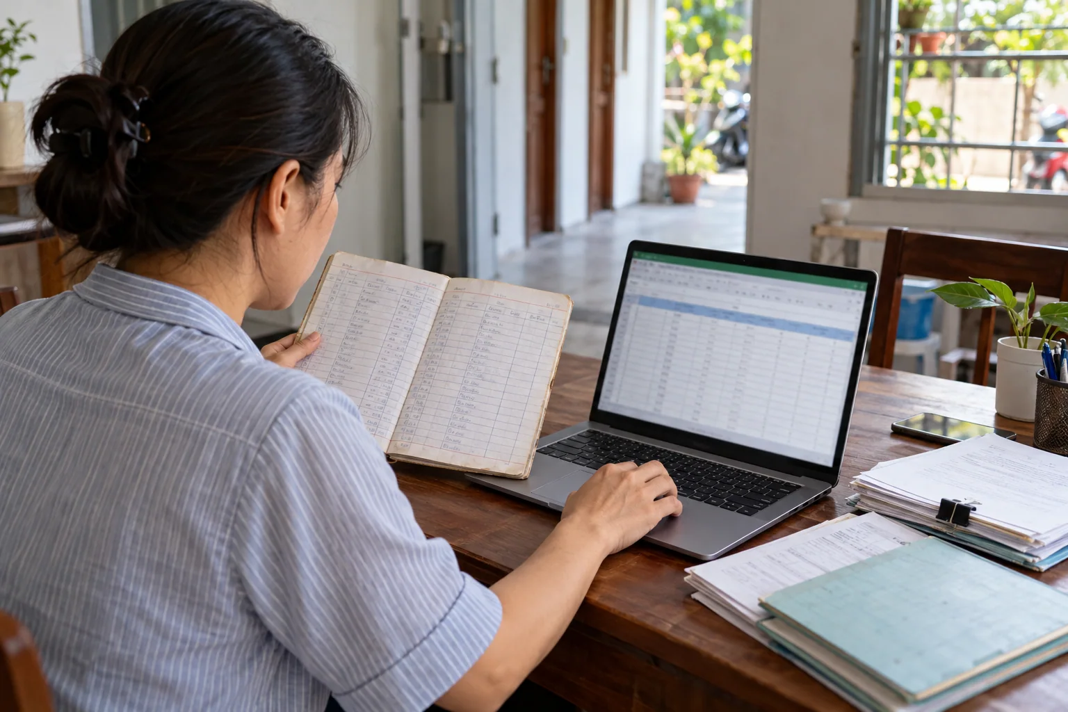 Ảnh minh họa: Quy trình chuyển dữ liệu nhà trọ từ Excel sang phần mềm