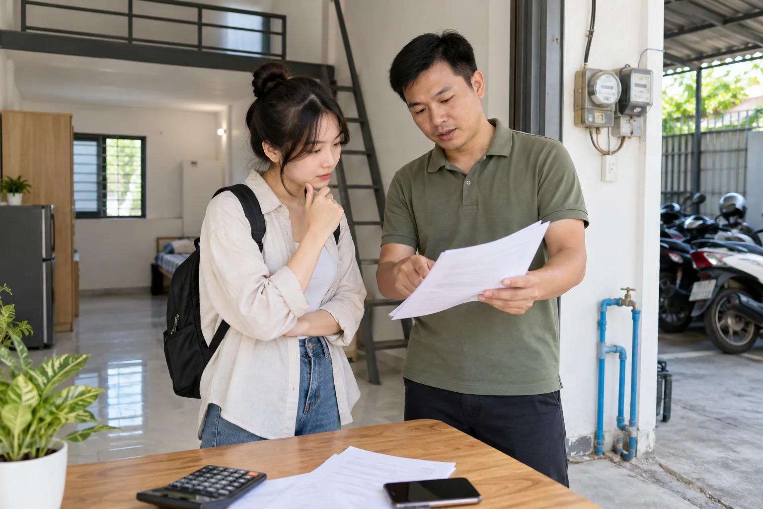 Ảnh minh họa: Cách đọc báo giá phòng trọ và xác định tổng khoản phải trả