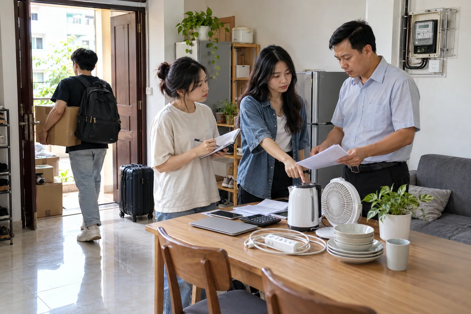 Ảnh minh họa: Quyết toán khi một người rời phòng ở ghép
