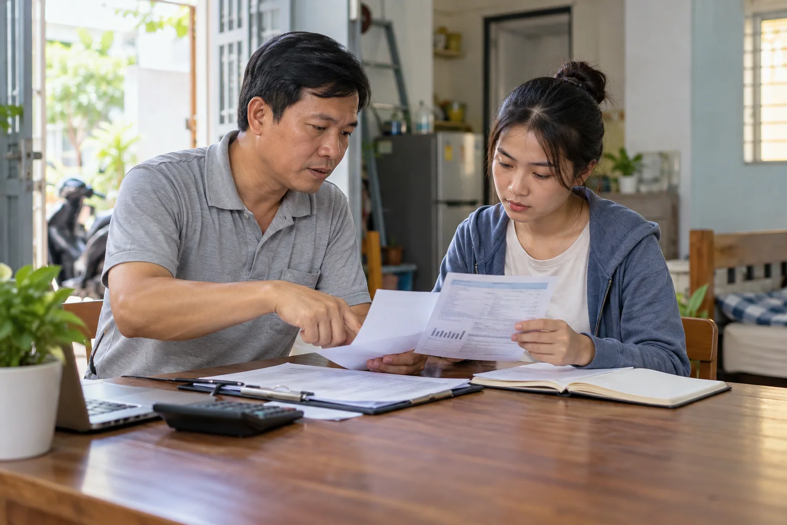 Ảnh minh họa: Kiểm tra hồ sơ và định mức điện cho người thuê trọ